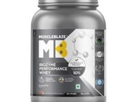 MuscleBlaze Biozyme Performance Whey Protein | Clinically Tested 50% Higher Protein Absorption | Informed Choice UK, Labdoor USA Certified & US Patent Filed EAF® (Chocolate Hazelnut, 1 kg / 2.2 lb)