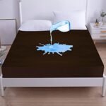 GADDA CO Waterproof Bed Protector Mattress Topper for Twin/Single Bed- 72 X 36, 6 X 3 Feet on 2 to 10 inch - Coffee