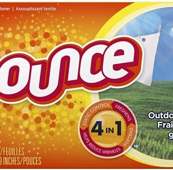 360FEEL Bounce Dryer Sheets 160 Count Laundry Fabric Softener, Outdoor Fresh Scent