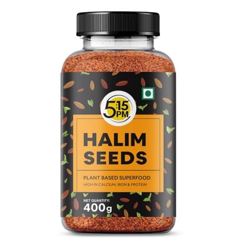 5:15PM Halim Seeds | Aliv Seeds For Eating & Hair Growth | Haleem Seeds | Garden Cress Seeds| Asaliya Seeds - Immunity Booster Superfood 400 Gram