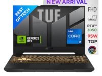 ASUS TUF Gaming F15, 15.6-inch (39.62 cms) FHD 144Hz, Intel Core i7-12700H 12th Gen, 4GB NVIDIA RTX 3050, Gaming Laptop (16GB/1TB SSD/Win11/MSO/90WHrs Battery/Gray/2.20 Kg), FX577ZC-HN192WS