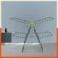 Bathla Mobidry Neo+ 2-Level Foldable Alloy Steel Cloth Drying Stand for Home with Socks Holder (XL) (Made in India)