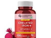Carbamide Forte Chelated Iron + Vitamin C, B12, Folic Acid & Zinc - 100 Veg Iron Tablets