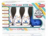 Chanak Plastic Big Bowling Game Set with 6 Pin and 1 Ball, Multicolor Bowling Set for Indoor & Outdoor Play, Non-Toxic Bowling Game, Suitable for Kids Above 3 Years, BIS Approved (White)