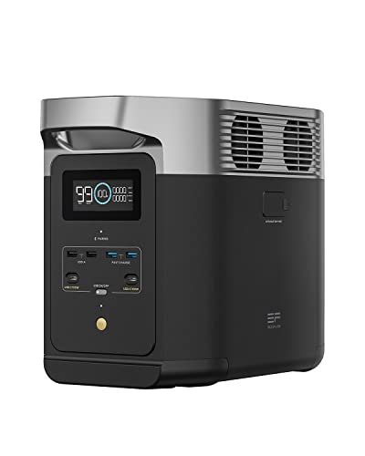 EF ECOFLOW Portable Power Station DELTA 2, 1024Wh LiFePO4 Battery, 10 Yr Life, 0% - 100% Charge in 80 mins, Power 13 Appliances at once, 230V - 50Hz India Voltage, Home Backup with