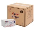 Ezee M Fold Tissue Paper Serving Napkin 1040 Pulls | Pack of 8 X 130 Pulls | Paper Towel
