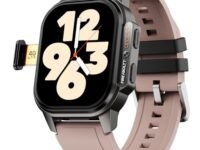 Fire-Boltt Snapp Smart Watch, Selfie Camera, 4G Nano-SIM Slot, 54.1mm AMOLED Display, Play Store- Unlimited apps, 1000mAh Battery, 2GB/4GB RAM + 16GB/64GB ROM (Cherry Blush)