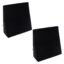 Frido Complete Back Support Wedge Cushion Made with Memory Foam, Improves Comfort and Posture While Sitting/Working on Bed, Pack of 2 (Black)