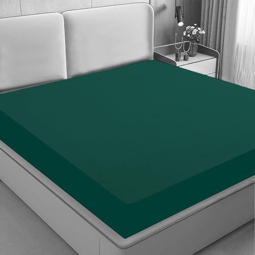 GADDA CO Cotton Feel Terry 72x36 inch Ultra Soft Waterproof Mattress Protector | Breathable Hypoallergenic Mattresses Cover for Single Size Bed, 72x36 inch | 6x3 feet, Peacock Color