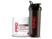 GNC Creatine Monohydrate With Black Shaker (750ml)| 100gm | Cranberry | Boosts Athletic Performance | Fuels Skeletal Muscles | Supports Intense Workout | Promotes Cellular Hydration |Formulated In USA