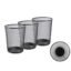 GoodWill Tech Metal Mesh Waste Dustbin, Pack of 3 for Home/Kitchen - Small (9.4L) Black,Open-Top