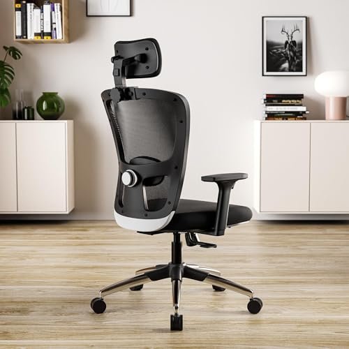 Green Soul® Jupiter Superb | Office Chair | 3 Years Warranty | Smart Multi-Tilt Lock Mechanism | Ergonomic Chair for Home & Office |Mesh Fabric | High Back (Black)