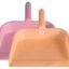 Heart Home Plastic Lightweight 10" Dustpan With Comfort Grip Handle for Easy Sweep Broom, Pack of 2 (Pink & Light Pink)