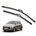 Kylo Perfect Fitting Frameless Windshield 100% Scratch Proof Cleaning Water Repellant Silicon Wiper Blades Suitable for Hyundai Santro New Model D 22,P 15 (Set of 2)