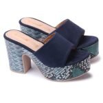 Longwalk Suede Thick Strap Block Heels Sandal for Women