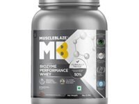 MuscleBlaze Biozyme Performance Whey Protein (Rich Chocolate, 1 kg / 2.2 lb) | Clinically Tested 50% Higher Protein Absorption | Informed Choice UK, Labdoor USA Certified & US Patent Filed EAF®
