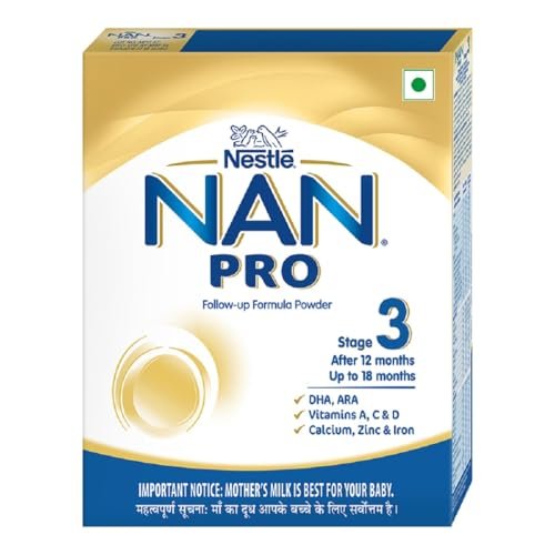 NAN Pro Stage 3 Follow-Up Formula Milk Powder For Babies (After 12 Months), - With Dha-Ara, 400G Bag-In-Box Pack, Infant