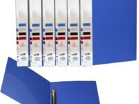 NSSP 2D Ring Binder File| Durable Polyethylene File Folder Document for Professional Use| Holds Upto 250 Sheets (Sky Blue, Pack of 6)