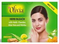 Olivia Professional Herb Bleach For Sensitive Skin With Haldi|Chandan|Aloe Vera|Nimbu, 270 g