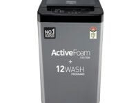 Panasonic 7 Kg 5 Star Fully-Automatic Top Load Washing Machine (2024 Model, NA-F70LF3CRB, Charcoal Inox Grey, 12 Wash Program, Active Foam Wash Technology, Antibacterial Water Inlet)