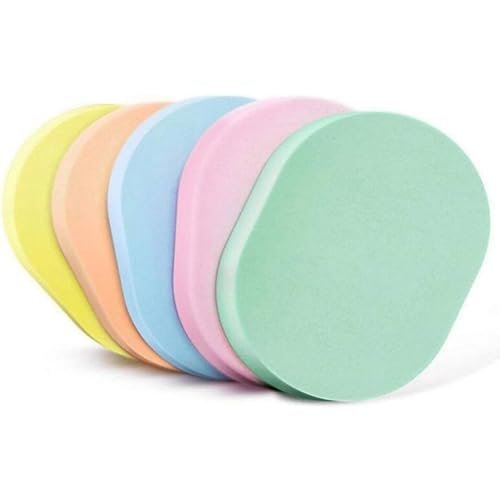 RIXTEC Face Cleansing Sponge Puff Makeup Washing Pad Deep Cleansing & Exfoliating Facial Sponge - Assorted Color Pack of 4