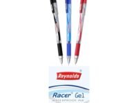 Reynolds RACER GEL Pen SET - 10 PENS (6 BLUE 2 BLACK 2 RED) | PENS WITH COMFORTABLE GRIP | GEL PENS FOR WRITING | PEN FOR STUDENTS & OFFICE STATIONERY | 0.5 mm TIP SIZE