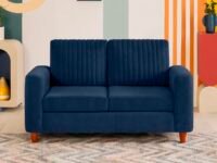 Sleepyhead Tilt - 2 Seater Lounger Sofa with Adjustable Backrest (Fabric, Berry Blue)| Sofa Cum Lounger|Push Back Mechanism|Plush and Luxurious|Sit & Lounge