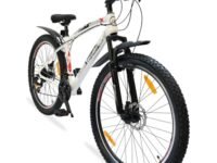 Urban Terrain by Cult Bolt Ultra Steel 27.5 inch Geared Cycle 21 Speed with Front Suspension & Disc Brake Bicycle for Men/Boys Mountain Bike | Ideal for 15+ Years,Unisex, Frame Size :17.5 inch White
