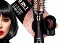 Urban Yog 3-in-1 Hot Air Brush 1.5-inch Barrel | Hair Dryer Hair Straightener Volumizer Blow Dryer Styling Tool,1200 Watt,Multicolour