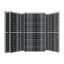 WAAREE Bi-55-550 Watt High Efficiency Dual Glass Bifacial Mono PERC Solar Panel, 144 Half-Cut VOC 49.16 Premium Energy Generation, (Pack of 4) (Bifacial 550 Watt, 2kW)