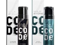 WILD STONE CODE Steel & Chrome Body Spray Combo For Men, 120 Ml Each (Pack Of 2, Scented)