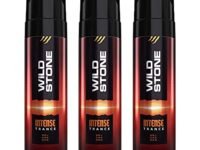 Wild Stone Intense Trance Long Lasting No Gas Deodorant for Men, Pack of 3 (150ml each),Spray