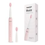 beatXP Buzz Electric Toothbrush for Adults with 2 Brush Heads & 3 Cleaning Modes|Rechargeable Electric Toothbrush with 2 Minute Timer & Quadpacer|19000 Strokes/min with Long Battery Life (Pink)