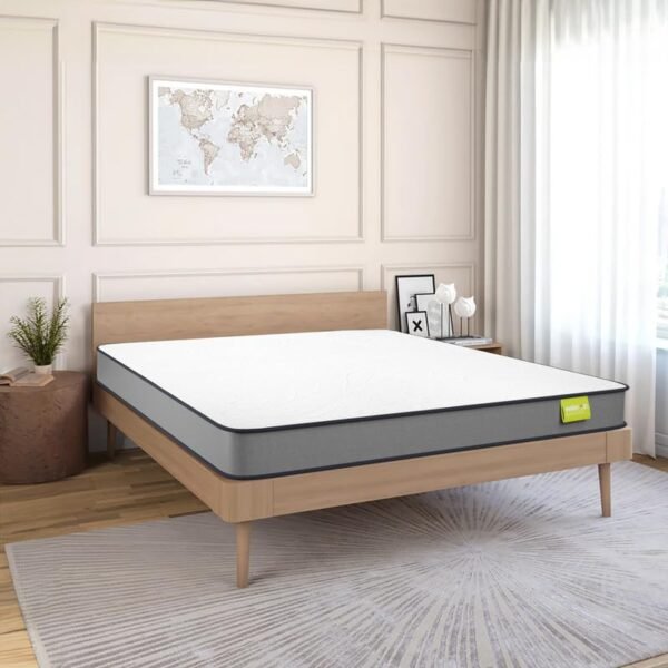 wakeup INDIA Latex Foam Mattress Queen Size 78x60x6 Inches | PureLuxe 6 inch Queen Bed Softy Firm Mattresses | 10 Years Warranty | Dual Comfort Orthopedic Mattress (White Colour)