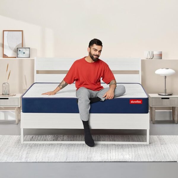 duroflex LiveIn Duropedic - Doctor Recommended Orthopaedic, Pressure Relieving, Memory Foam, Roll Pack, 6 Inch King Size Medium Firm Mattress with Luxury Anti Microbial Fabric (78 X 72 X 6 Inches)