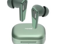 Noise Newly Launched Buds N1 Pro in-Ear Truly Wireless Earbuds with Metallic Finish, ANC(Upto 32dB), 60H of Playtime, Dual Pairing, Instacharge(10 min=200 min), BT v5.3(Chrome Green)