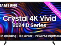 Samsung 163 cm (65 inches) D Series Crystal 4K Vivid Ultra HD Smart LED TV UA65DUE70BKLXL (Black)