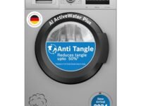 Bosch 8 kg 5 Star Fully-Automatic Front Loading Washing Machine (WAJ2826BIN, Shiny Silver, AI active water plus, In-Built Heater)