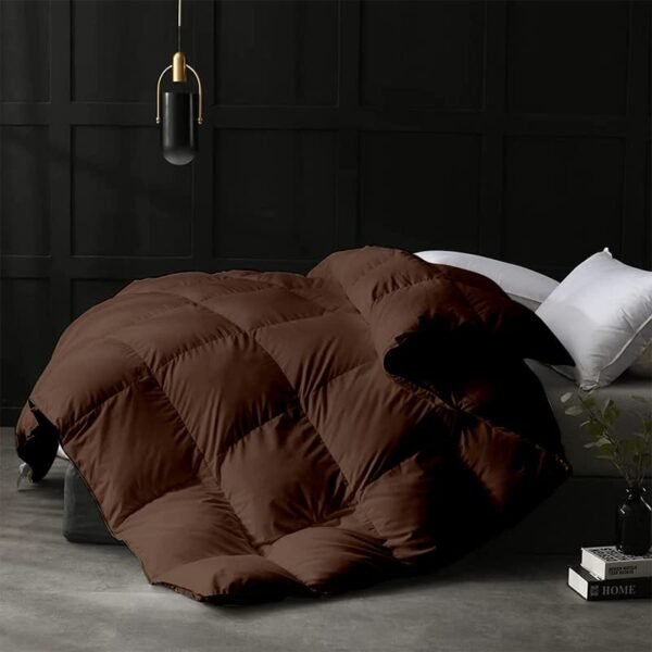 Razzai 500 GSM Winter Comforter Premium Collection Quilted Comforter (90" x 100" Inches/228cm x 254cm) - Double Bed Comforter|Chocolate Brown || Microfibre, Lightweight