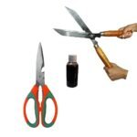 A To Z Hub Pack of 3 Gardening Scissor and OIL Combo Tools, OIL is helpful for long life of scissor,Mehandi Cutter,Grass Cutter,Lawn cutter,Gardening Tree Cutting Scissor for cutting grass