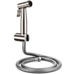 ALTON SHR20135 SS-304 Grade Health Faucet with 1.25 Meter Hose Pipe and Wall Hook, Matte & Silver