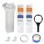 AMPEREUS pre filter Housing Kit with 2 spun filter suitable for all kind of RO/UV/UF water purifier