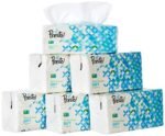 Amazon Brand - Presto! 2 Ply Facial Tissue Soft Poly Pack 1200 pulls | 200 pulls X 6 Rolls | soft and highly absorbent | 100% Natural Virgin Cellulose Fiber