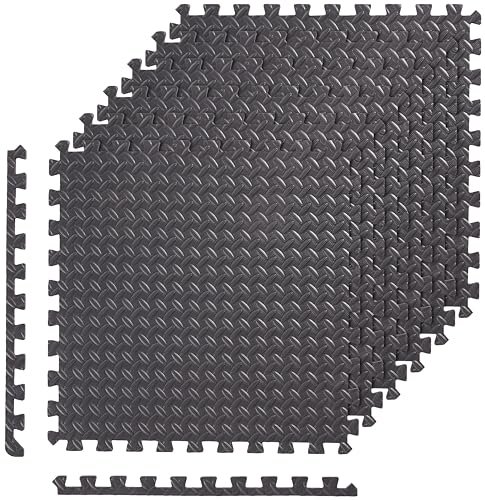 AmazonBasics Puzzle Exercise Mat with EVA Foam Interlocking Tiles