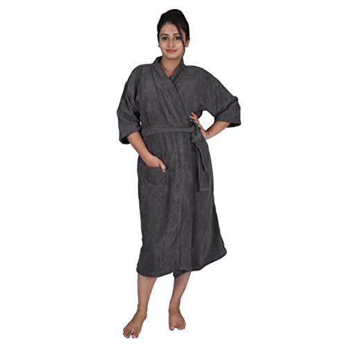 Aspire Velour Bathrobe For Men & Women -Solid Colour