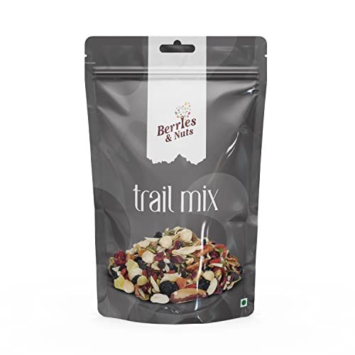 Berries And Nuts Mixed Berries, Nuts and Seeds - Super Trail Mix | 20 + Varities of Assorted Dry Fruit Mix with Berries, Nuts, Seeds & Fruits as Immunity Booster | 400 Grams