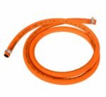 ClimbHigh 5.5 Mtr ISI Certified LPG Rubber Hose Pipe with Reinforced Steel Wire 100% Flame Resistant With Clamp for Indane/Bharatgas/HP Gas Recommended uncut Customized Length