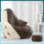 ComfyBean Bag with Beans Filled XXXL Bean Bag with Free Cushion and Footrest - Official : BeanCanvas Combo (Matching Color : Printed, e=mc2 Brown Cream)