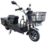 EOX E5+ Heavy Duty Electric Loader Scooter for Adults, Non RTO Commercial E-Bike, 400Kg Weight Capacity, Waterproof Motor, 32AH 72V Graphene Battery, 70-80Km Range (E5 Plus) E5+ Black