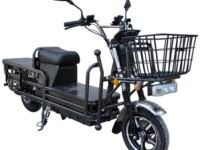 EOX E5+ Heavy Duty Electric Loader Scooter for Adults, Non RTO Commercial E-Bike, 400Kg Weight Capacity, Waterproof Motor, 32AH 72V Graphene Battery, 70-80Km Range (E5 Plus) E5+ Black